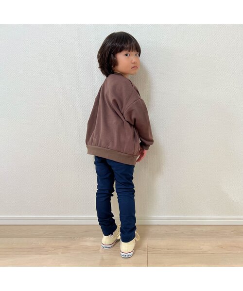 BREEZE（ブリーズ）の「【一部WEB限定カラー】あったかロゴプリントトレーナー_裏シャギー（スウェット・キッズ・キャメル/ベージュ/ワインレッド/ブラウン/ブラック/カーキ/ネイビー・110/140/150/100/90/120/130）」の13枚目の写真