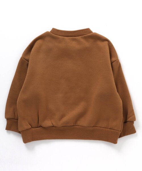 BREEZE（ブリーズ）の「【一部WEB限定カラー】あったかロゴプリントトレーナー_裏シャギー（スウェット・キッズ・キャメル/ベージュ/ワインレッド/ブラウン/ブラック/カーキ/ネイビー・110/140/150/100/90/120/130）」の20枚目の写真