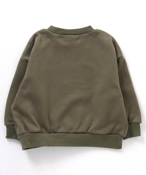 BREEZE（ブリーズ）の「【一部WEB限定カラー】あったかロゴプリントトレーナー_裏シャギー（スウェット・キッズ・キャメル/ベージュ/ワインレッド/ブラウン/ブラック/カーキ/ネイビー・110/140/150/100/90/120/130）」の21枚目の写真