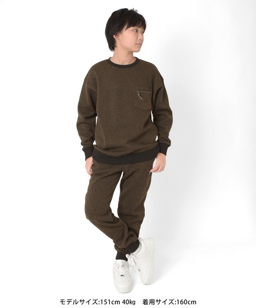 GLAZOS（グラソス）の「[テーパード]ニットフリース・ジョグパンツ（その他パンツ・キッズ・ブラック/ブラウン・140cm/150cm/160cm/170cm）」の11枚目の写真