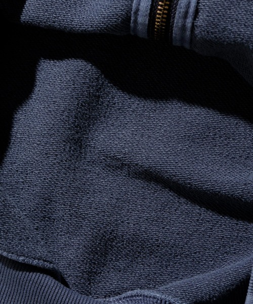 XLARGE(エクストララージ)の「PIGMENT DYED ZIP UP HOODED SWEAT(パーカー・メンズ・グリーン/ネイビー/ブラック・S/XL/L/M)」の9枚目の写真