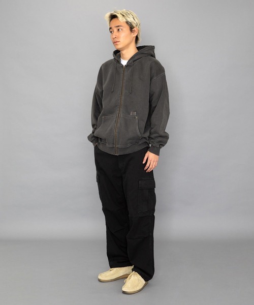 XLARGE(エクストララージ)の「PIGMENT DYED ZIP UP HOODED SWEAT(パーカー・メンズ・グリーン/ネイビー/ブラック・S/XL/L/M)」の17枚目の写真
