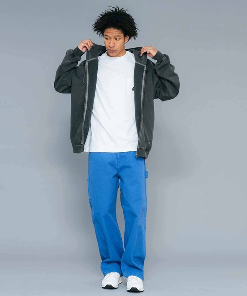 XLARGE(エクストララージ)の「PIGMENT DYED ZIP UP HOODED SWEAT(パーカー・メンズ・グリーン/ネイビー/ブラック・S/XL/L/M)」の20枚目の写真