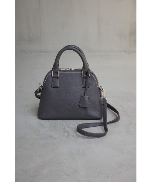 AZUL by moussy（アズールバイマウジー）の「DOUBLE ZIPPER HAND BAG/ダブルジッパーハンドバッグ（ハンドバッグ・レディース・ライトブルー/ブラック/アイボリー/ブルー/シルバー/グレー/グリーン/ベージュ/ライトグリーン・FREE）」の3枚目の写真