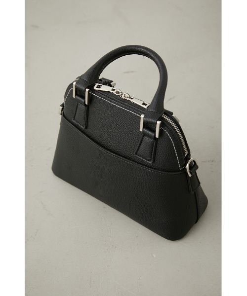 AZUL by moussy（アズールバイマウジー）の「DOUBLE ZIPPER HAND BAG/ダブルジッパーハンドバッグ（ハンドバッグ・レディース・ライトブルー/ブラック/アイボリー/ブルー/シルバー/グレー/グリーン/ベージュ/ライトグリーン・FREE）」の11枚目の写真