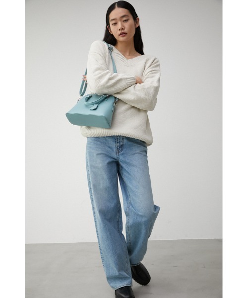 AZUL by moussy（アズールバイマウジー）の「DOUBLE ZIPPER HAND BAG/ダブルジッパーハンドバッグ（ハンドバッグ・レディース・ライトブルー/ブラック/アイボリー/ブルー/シルバー/グレー/グリーン/ベージュ/ライトグリーン・FREE）」の17枚目の写真