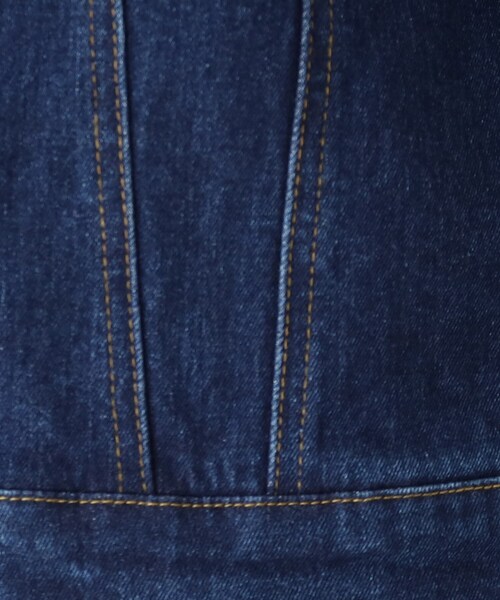 grove（グローブ）の「◆マルチに着回し!ノーカラーデニムジャケット（デニムジャケット・レディース・ネイビー/アイボリー/ブルー・02/03/01/05/04）」の9枚目の写真