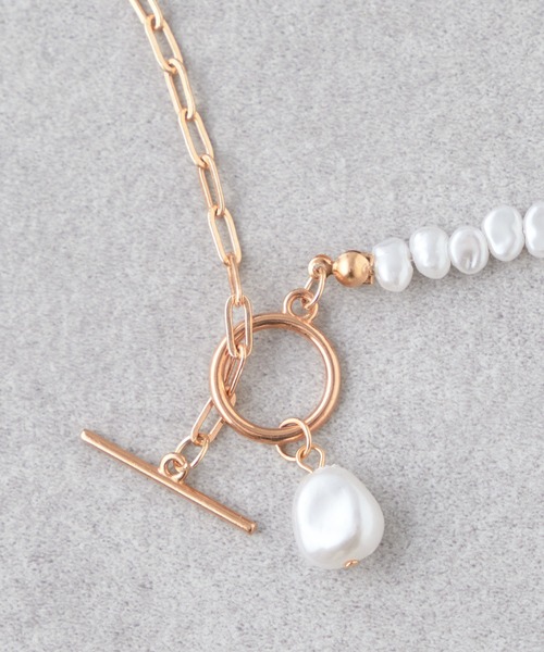 Chico(チコ)の「【2023SS】淡水パールアシメネックレス(ネックレス・レディース・ゴールド/シルバー・FREE)」の6枚目の写真