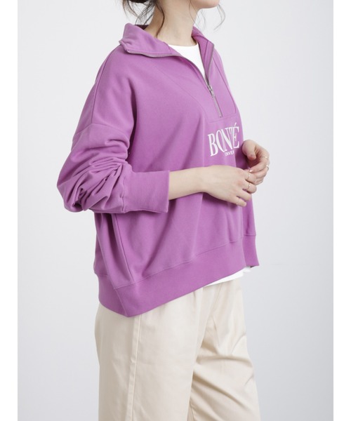 Samansa Mos2 blue（サマンサモスモスブルー）の「◎ハーフジップロゴ