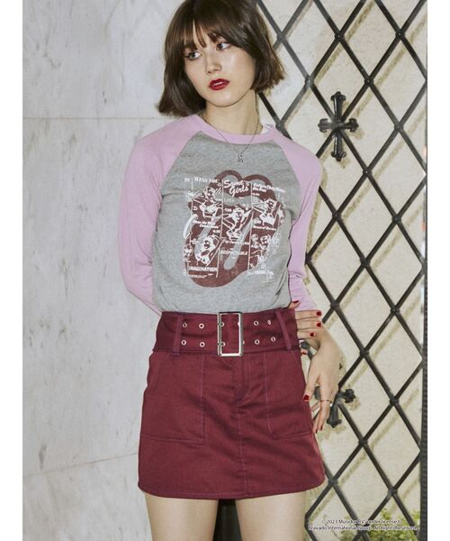 jouetie（ジュエティ）の「The Rolling Stones ラグランカットソー【コラボ】（Tシャツ/カットソー・レディース・ブルー/オフホワイト/グレー・MEDIUM）」の3枚目の写真