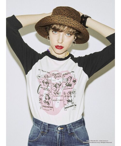 jouetie（ジュエティ）の「The Rolling Stones ラグランカットソー【コラボ】（Tシャツ/カットソー・レディース・ブルー/オフホワイト/グレー・MEDIUM）」の12枚目の写真