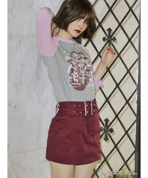 jouetie（ジュエティ）の「The Rolling Stones ラグランカットソー【コラボ】（Tシャツ/カットソー・レディース・ブルー/オフホワイト/グレー・MEDIUM）」の22枚目の写真