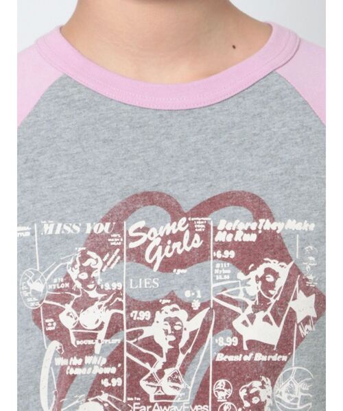 jouetie（ジュエティ）の「The Rolling Stones ラグランカットソー【コラボ】（Tシャツ/カットソー・レディース・ブルー/オフホワイト/グレー・MEDIUM）」の10枚目の写真