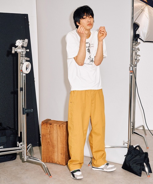 Lee（リー）の「Lee/リー Fleeasy/フリージー ルーズシルエット カラーイージーパンツ【XS-XXLまで対応】【ユニセックス】【楽ちんパンツ】（その他パンツ・メンズ・オレンジ系その他/レッド系その他/グリーン系その他/パープル系その他/グリーン系その他2/ダークグリーン/ブラック系その他2/ピンク系その他/マスタード/ベージュ系その他2/イエロー系その他/パープル系その他3・FREE）」の8枚目の写真