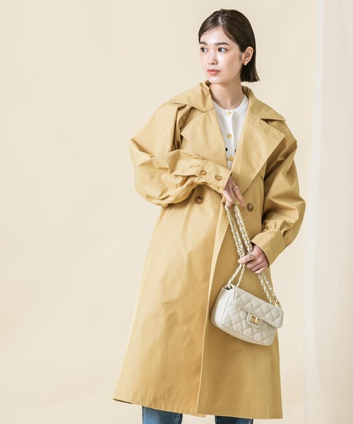 fredy emue（フレディエミュ）の「CNyビッグスリーブトレンチコート