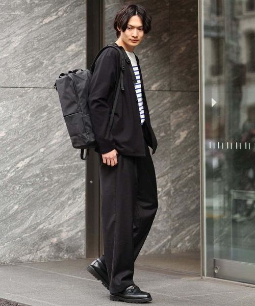 a.v.v（アーヴェヴェ）の「【洗濯機で洗える】リラックスノーカラージャケット（ノーカラージャケット・メンズ・ブラック/ネイビー・48/46/50/44）」の7枚目の写真