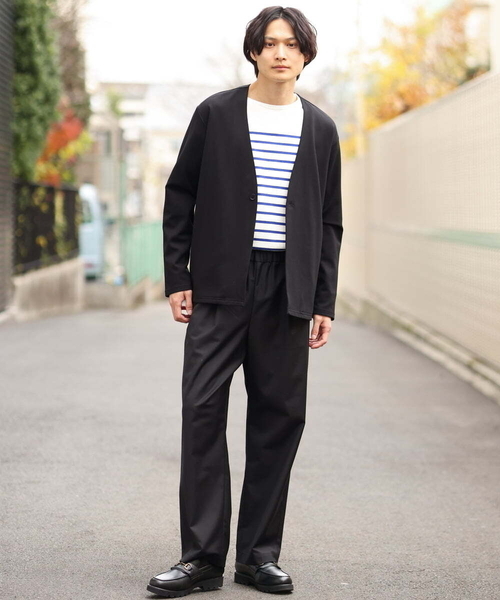 a.v.v（アーヴェヴェ）の「【洗濯機で洗える】リラックスノーカラージャケット（ノーカラージャケット・メンズ・ブラック/ネイビー・48/46/50/44）」の8枚目の写真