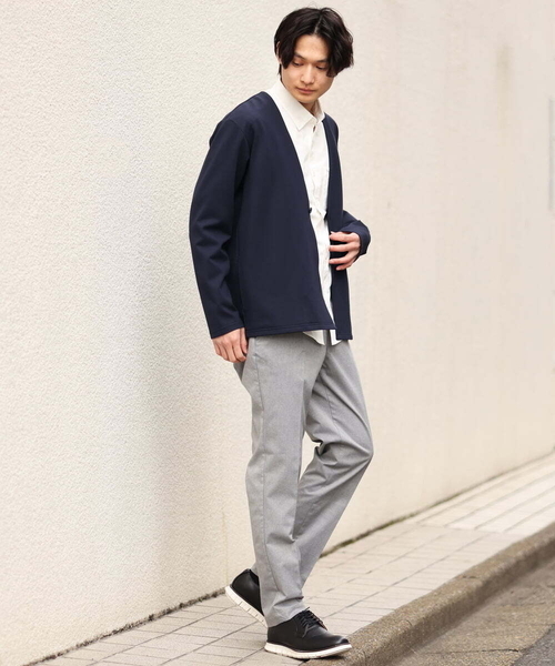 a.v.v（アーヴェヴェ）の「【洗濯機で洗える】リラックスノーカラージャケット（ノーカラージャケット・メンズ・ブラック/ネイビー・48/46/50/44）」の13枚目の写真