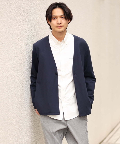 a.v.v（アーヴェヴェ）の「【洗濯機で洗える】リラックスノーカラージャケット（ノーカラージャケット・メンズ・ブラック/ネイビー・48/46/50/44）」の16枚目の写真