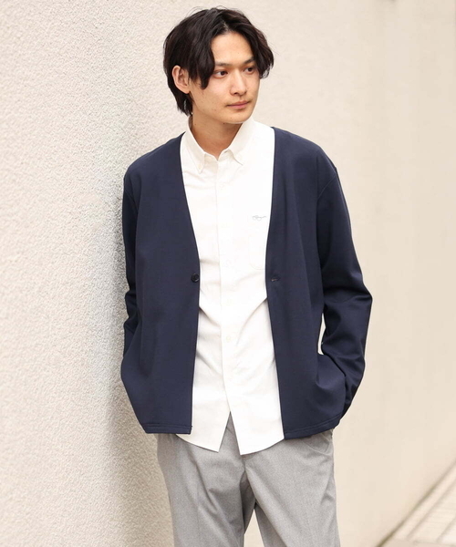 a.v.v（アーヴェヴェ）の「【洗濯機で洗える】リラックスノーカラージャケット（ノーカラージャケット・メンズ・ブラック/ネイビー・48/46/50/44）」の17枚目の写真