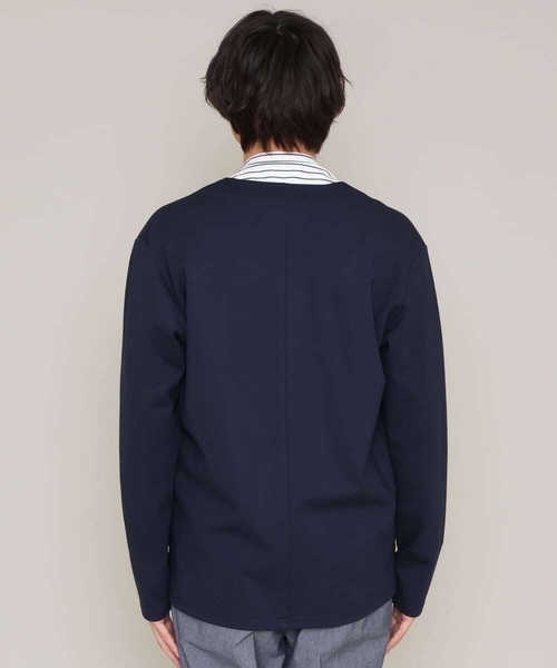 a.v.v（アーヴェヴェ）の「【洗濯機で洗える】リラックスノーカラージャケット（ノーカラージャケット・メンズ・ブラック/ネイビー・48/46/50/44）」の19枚目の写真