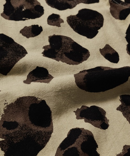 SASQUATCHfabrix.（サスクワァッチファブリックス）の「Sasquatchfabrix./サスクワッチファブリックス/ANIMAL PATTERN LINEN SHIRT JACKET 23SS-SY9-001（カバーオール・メンズ・ブラウン/マスタード・M）」の4枚目の写真