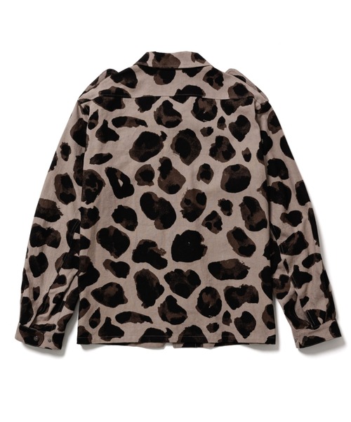 SASQUATCHfabrix.（サスクワァッチファブリックス）の「Sasquatchfabrix./サスクワッチファブリックス/ANIMAL PATTERN LINEN SHIRT JACKET 23SS-SY9-001（カバーオール・メンズ・ブラウン/マスタード・M）」の10枚目の写真