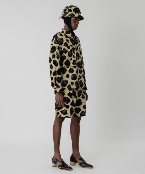 SASQUATCHfabrix.（サスクワァッチファブリックス）の「Sasquatchfabrix./サスクワッチファブリックス/ANIMAL PATTERN LINEN SHIRT JACKET 23SS-SY9-001（カバーオール・メンズ・ブラウン/マスタード・M）」の11枚目の写真