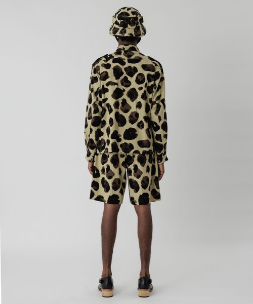 SASQUATCHfabrix.（サスクワァッチファブリックス）の「Sasquatchfabrix./サスクワッチファブリックス/ANIMAL PATTERN LINEN SHIRT JACKET 23SS-SY9-001（カバーオール・メンズ・ブラウン/マスタード・M）」の9枚目の写真