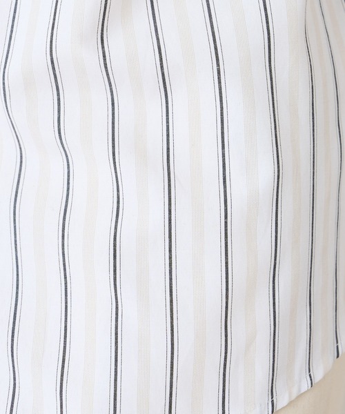 DISCOAT（ディスコート）の「ストライプバンドカラーシャツカノコベストアンサンブル（アンサンブル・メンズ・グレイッシュベージュ/ネイビー・LARGE/MEDIUM）」の7枚目の写真