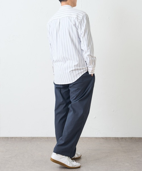 DISCOAT（ディスコート）の「ストライプバンドカラーシャツカノコベストアンサンブル（アンサンブル・メンズ・グレイッシュベージュ/ネイビー・LARGE/MEDIUM）」の18枚目の写真