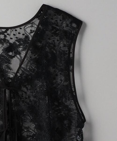 BEAUTY&YOUTH UNITED ARROWS（ビューティーアンドユースユナイテッドアローズ）の「レースベスト -2WAY-（ベスト・レディース・ブラック・FREE）」の12枚目の写真