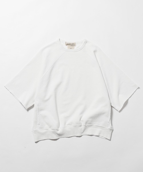 REMI RELIEF（レミレリーフ）の「REMI RELIEF/レミレリーフ HARD SP加工12/裏毛S/Sクルー 半袖スウェット ラグラン（スウェット・メンズ・オートミール/オフホワイト/ブラック・XL/L/M）」の17枚目の写真