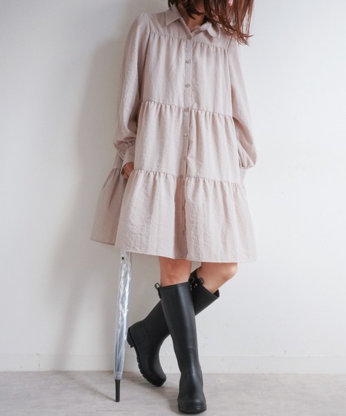 Fabby fabby（ファビィーファビィー）の「ロングレインブーツ（レインシューズ・レディース・ブラック・SMALL/LL/LARGE/MEDIUM/36/37/38/39）」の13枚目の写真