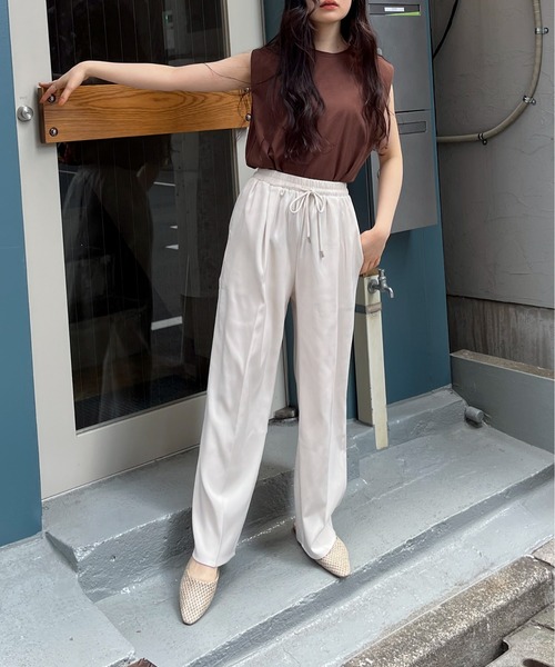 feepur（フェピュール）の「タックイージースラックス（スラックス・レディース・ブルー/グレー/ブラック/アイボリー・SMALL/MEDIUM）」の18枚目の写真