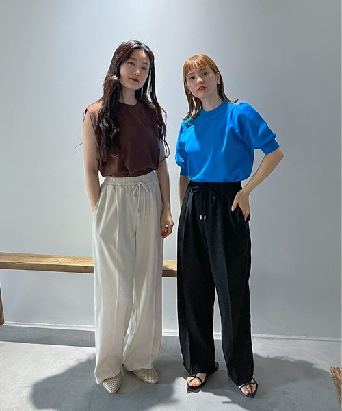 feepur（フェピュール）の「タックイージースラックス（スラックス・レディース・ブルー/グレー/ブラック/アイボリー・SMALL/MEDIUM）」の7枚目の写真