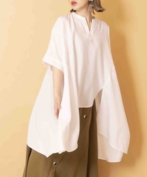 フレアーヘムブラウス