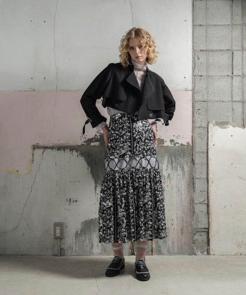 mintdesigns（ミントデザインズ）の「POTTERY SKIRT / ポッタリースカート（スカート・レディース・ブラック/ブルー・2）」の11枚目の写真