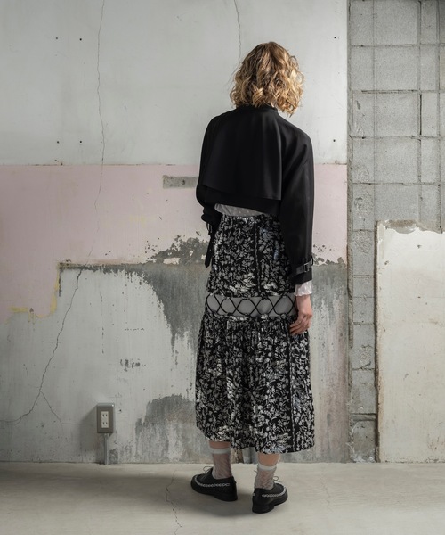 mintdesigns（ミントデザインズ）の「POTTERY SKIRT / ポッタリースカート（スカート・レディース・ブラック/ブルー・2）」の12枚目の写真
