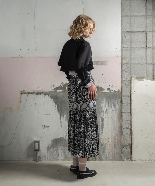 mintdesigns（ミントデザインズ）の「POTTERY SKIRT / ポッタリースカート（スカート・レディース・ブラック/ブルー・2）」の13枚目の写真