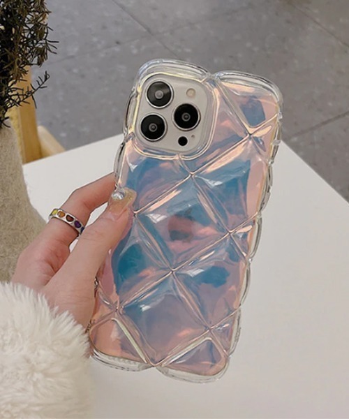 Mayree（メイリー）の「【urge select】ダイヤモンドデザイン iPhoneケース【iPhoneシリーズ/各種機種対応】 (ストラップホールあり)（スマホケース/カバー・レディース・マルチ/クリア・A/B/C/F/H/I/J/O/P/Q/U/V/W）」の2枚目の写真
