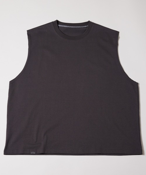 AIVER（アイバー）の「AIVER　16/-ウォッシュ天竺ワイドN/S TEE（Tシャツ/カットソー・メンズ・ブラック/ホワイト/チャコールグレー/イエロー・SMALL/MEDIUM/LARGE）」の19枚目の写真