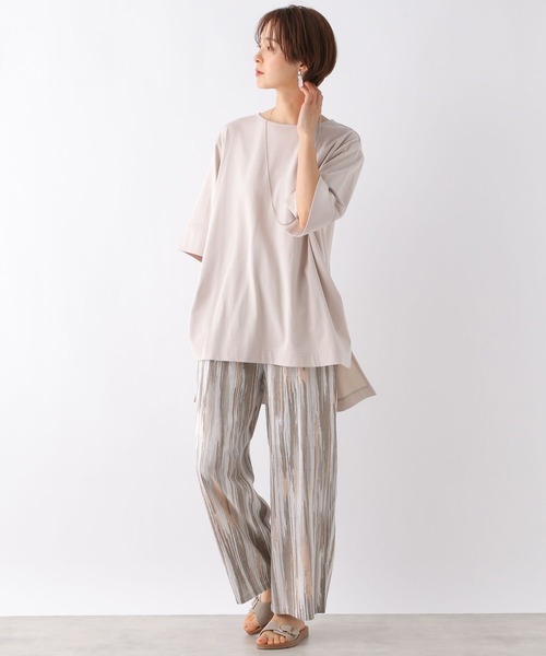 LEPSIM（レプシィム）の「リネンMIX柄イージーパンツ　182186（その他パンツ・レディース・ブラック系その他/ブラウン系その他/ベージュ系その他/ブルー系その他・MEDIUM/LARGE）」の14枚目の写真