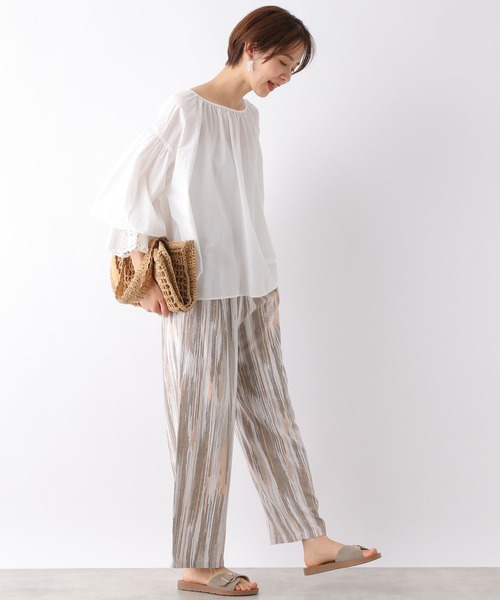 LEPSIM（レプシィム）の「リネンMIX柄イージーパンツ　182186（その他パンツ・レディース・ブラック系その他/ブラウン系その他/ベージュ系その他/ブルー系その他・MEDIUM/LARGE）」の15枚目の写真