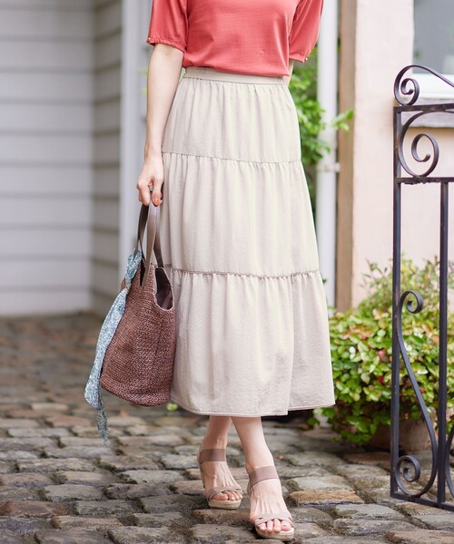 【セール】【MUSEE COLLECTIONコラボ】ティアード スカート（スカート）｜any SiS（エニィスィス）