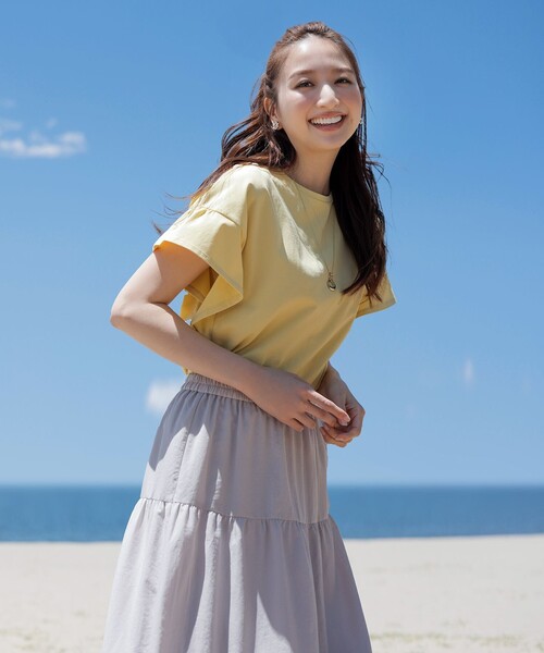 ANY SIS(エニィスィス)の「ティアード スカート(スカート・レディース・アイボリー系/ブルー系・1/2/3)」の3枚目の写真
