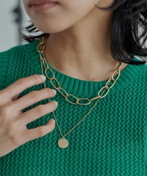 miette（ミエット）の「チェーンプレートネックレスセット（ネックレス）」