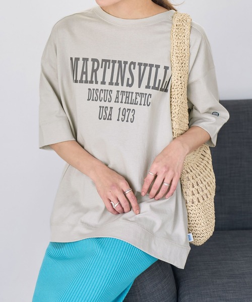 ROPE' PICNIC（ロペピクニック）の「【DISCUS ATHLETIC/ディスカス アスレチック】BIG Tシャツ（Tシャツ/カットソー・レディース・グレー/ブラック・38）」の12枚目の写真