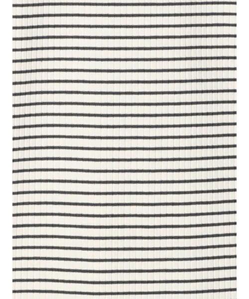 Samansa Mos2（サマンサ モスモス）の「テレコ柄アソートノースリーブ（タンクトップ・レディース・ブラウン/オフホワイト/キナリ/チャコールグレー・F）」の11枚目の写真