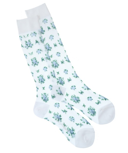 Candy Stripper（キャンディストリッパー）の「FLORAL SHEER ソックス（ソックス/靴下・レディース・ブラック/クリア・FREE）」の2枚目の写真